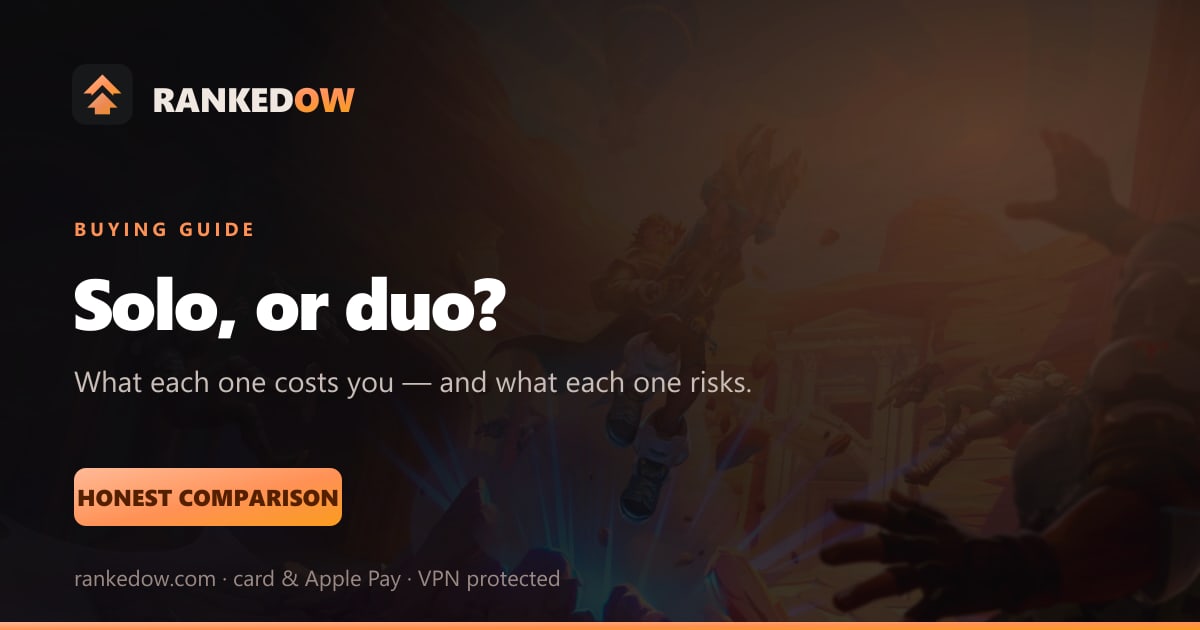 Solo versus duo Overwatch boosting, compared