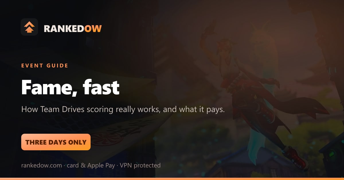 Overwatch Team Drives — Gladiator Rank and Fame